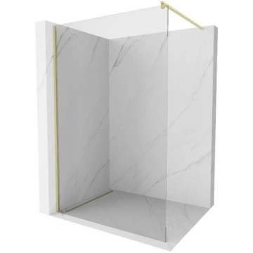 Walk-in dušas siena Mexen Kioto, Brushed gold, cau