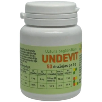 Undevit (A, C, E, B1, B2, B6, B12 vitamīni), N50 O