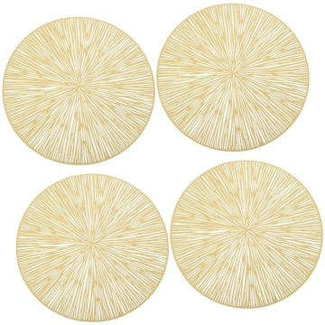 ERINGOGO Pack of 4 Hollow Plastic Place Mats Heat 