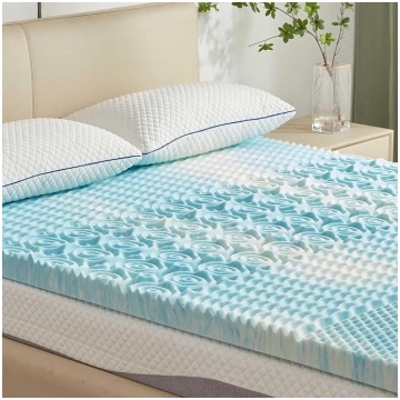 SINWEEK Twin Mattress Topper 5 Zones Memory Foam M