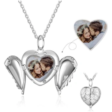 Personalizēta Sterling Silver Locket kaklarota Pie