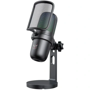 Mikrofons Onikuma M-730 RGB (melns) — USB/PC spēļu