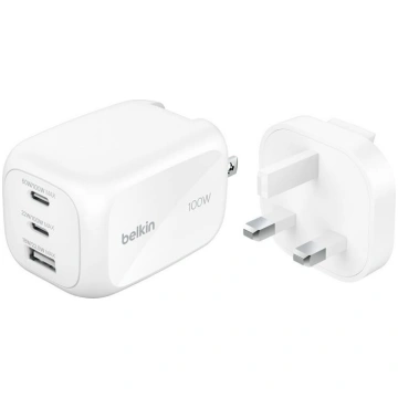 Belkin BOOSTCHARGE 100W 2C1A Sienas lādētājs ar ma