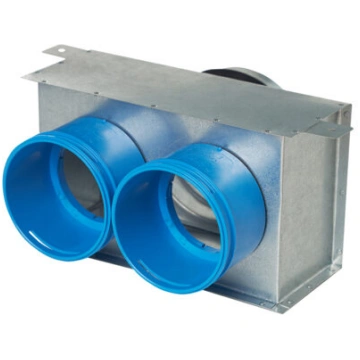 REC metāla difuzora kārba LDL-H 125-75/90x2 - d125