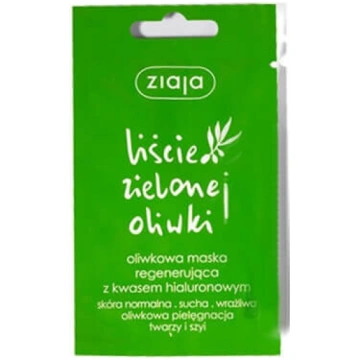 Ziaja Zaļo olīvu lapas Oliņu maska ar hialuronskāb