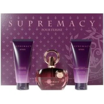 Afnan Supremacy Purple Gift set EDP 100 ml, shower