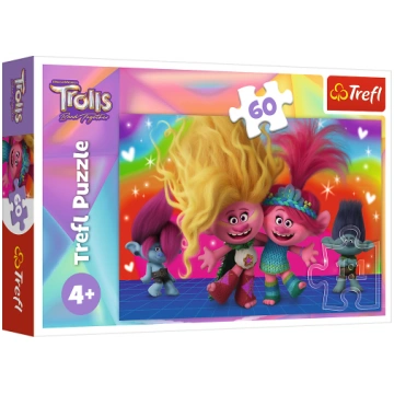 TREFL TROLLS Puzle Troļļi 3, 60 gab. 17386T