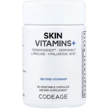Codeage, Skin Vitamins+, 30 Vegetable Capsules