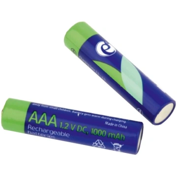 Uzlādējamās baterijas EnerGenie, AAA, 1000 mAh, 2 