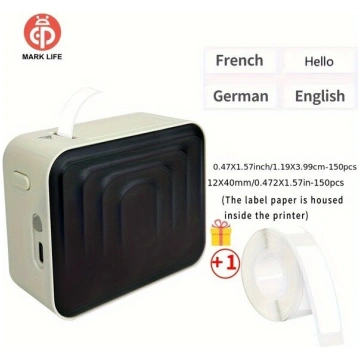 Marklife M1 Bezvadu Mini Etiķešu Printeris Viedtāl