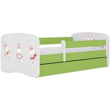 Bērnu gulta Kocot Kids Babydreams Bunnies, balta k