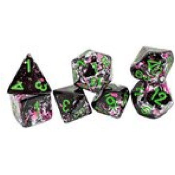 Chessex Brush Polyhedral Paintball/green 7-Die Set