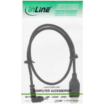 Kabel USB InLine USB A - Mini USB A 0.3m czarny (3
