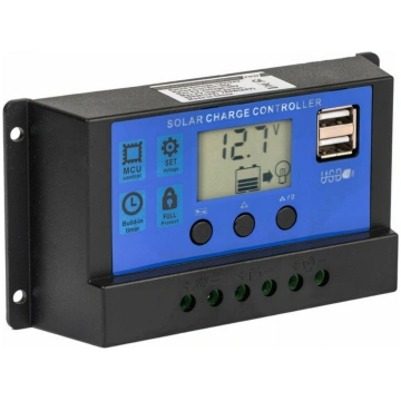 Saules uzlādes regulators 60A PWM 12V 24V kontroli