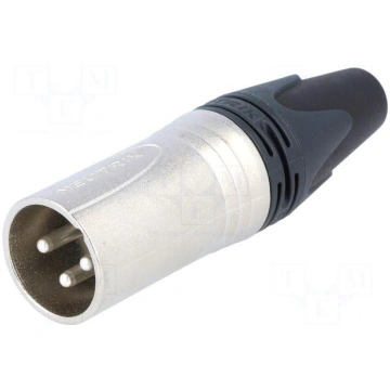 Plug | XLR | male | PIN: 3 | straight | for cable 