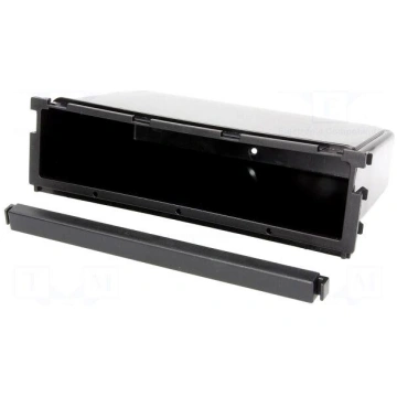 Radio box | black | Application: for 2 DIN sets AC