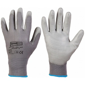 Darba cimdi ar poliuretāna pārklājumu GREY GRIP 10