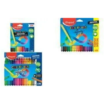 Trīsstūra krāsainie zīmuļi Maped Color"Peps Infini