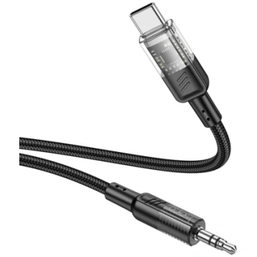 HOCO cable AUX Jack 3,5 mm to Type C UPA27 1.2m bl