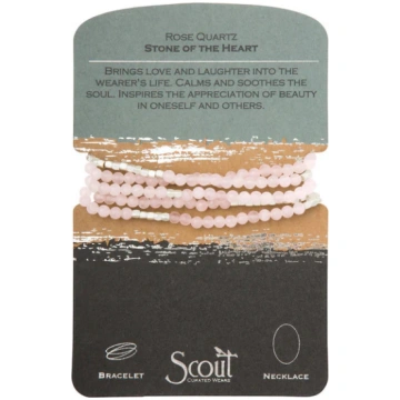 Scout Stone Wrap Bracelet - 6 turq/silver