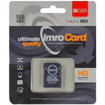 IMRO Memory Card microSDHC / 8GB / Class 4 + Adapt
