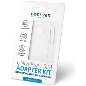Forever SIM Card Adapter Kit + SIM Removal Tool T_