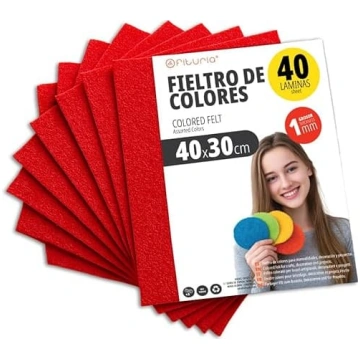 OFITURIA Filcs DIY projektiem, krāsains filca audu