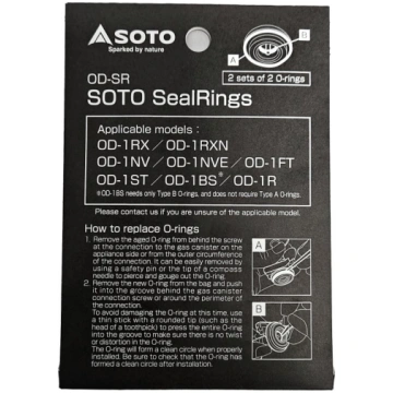 Soto Seal Rings Ersatzdichtungen für verschiedene