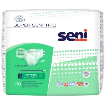 Autiņbiksītes Super Seni Trio, L izmērs, 10 gab