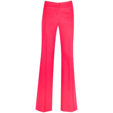 Pantalone in rasatello a zampa RADURA - FRAGOLA / 