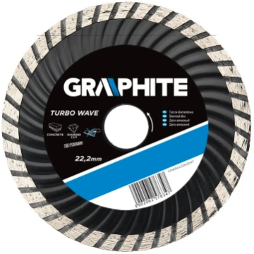 Diamanta griešanas disks 115x22,2 mm turbo wave, z