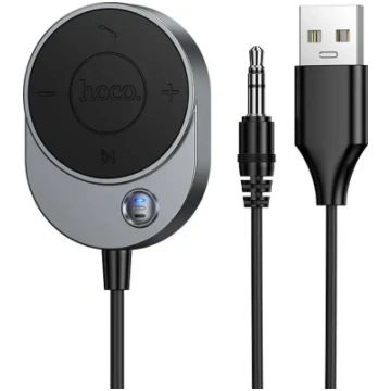Hoco Wireless car receiver, AUX Bluetooth with 3.5