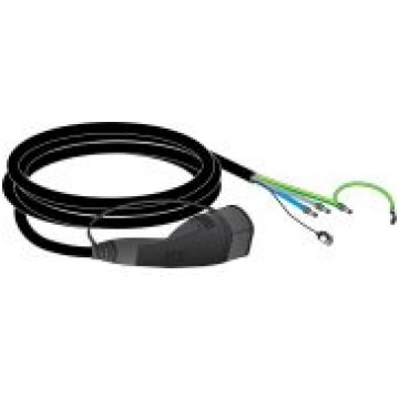 Attached Cable T2 16A 1-Ph IEC 4 meters - Wallbox 