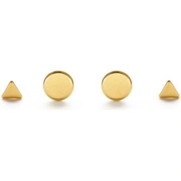 Geometric Combo Studs - Gold Amano Studio