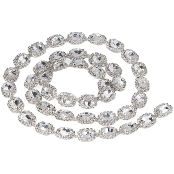 Rhinestone Trim 1 Yard Crystal Rhinestone Applique