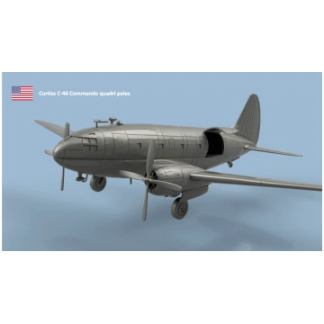 Curtiss C-46 Commando four-bladed - 3D Printing (1