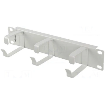 Cable organizer | 1U | grey | Standard: 10" LANBER