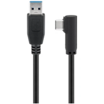 MicroConnect USB-C to USB3.0 A Cable 2m Black for 