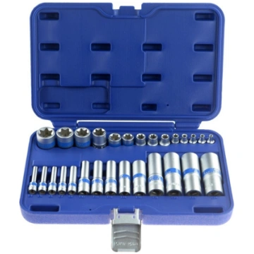 1/4" + 3/8" + 1/2" Dr. E - Socket set 28pcs. KingR