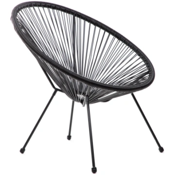 Atpūtas krēsls Homla Acapulco Fiesta 891958, melna