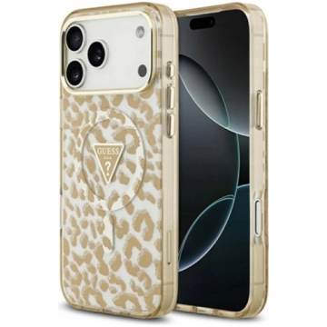 Guess Leopard Glitter MagSafe Case for iPhone 17 P