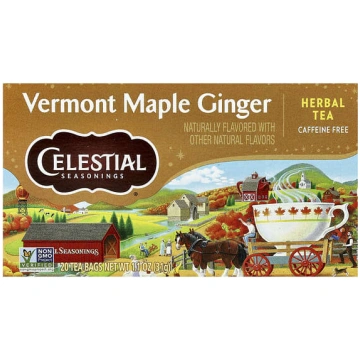 Celestial Seasonings, Herbal Tea, Vermont Maple Gi