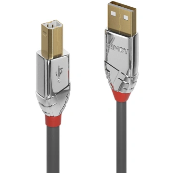 Lindy 0.5m USB 2.0 Type A to B Cable, Cromo Line |