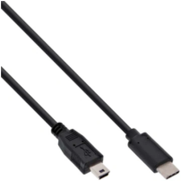 Kabel USB InLine USB C - Mini USB (M/M) Black 2m (