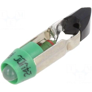 LED lamp | T5,5K | green/yellow | 24VDC | plastic