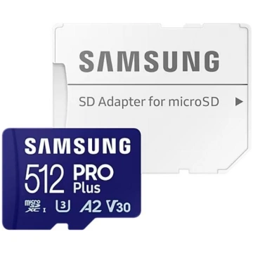 Samsung PRO Plus microSD Card with Adapter 512 GB 