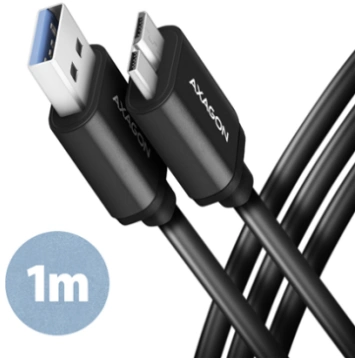 AXAGON , Data and charging cable, 1 m , BUMM3-AM10