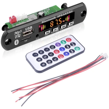 2*25W pastiprinātājs DC 12V Bluetooth 5.0 MP3 deko