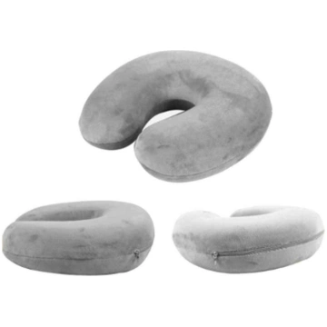 Ceļojumu spilvens Memory, pelēks - travel pillow, 