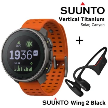SUUNTO Vertical, Titanium Solar Canyon + Suunto Wi